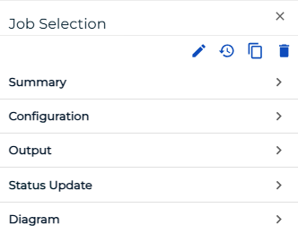 Job selection copy button