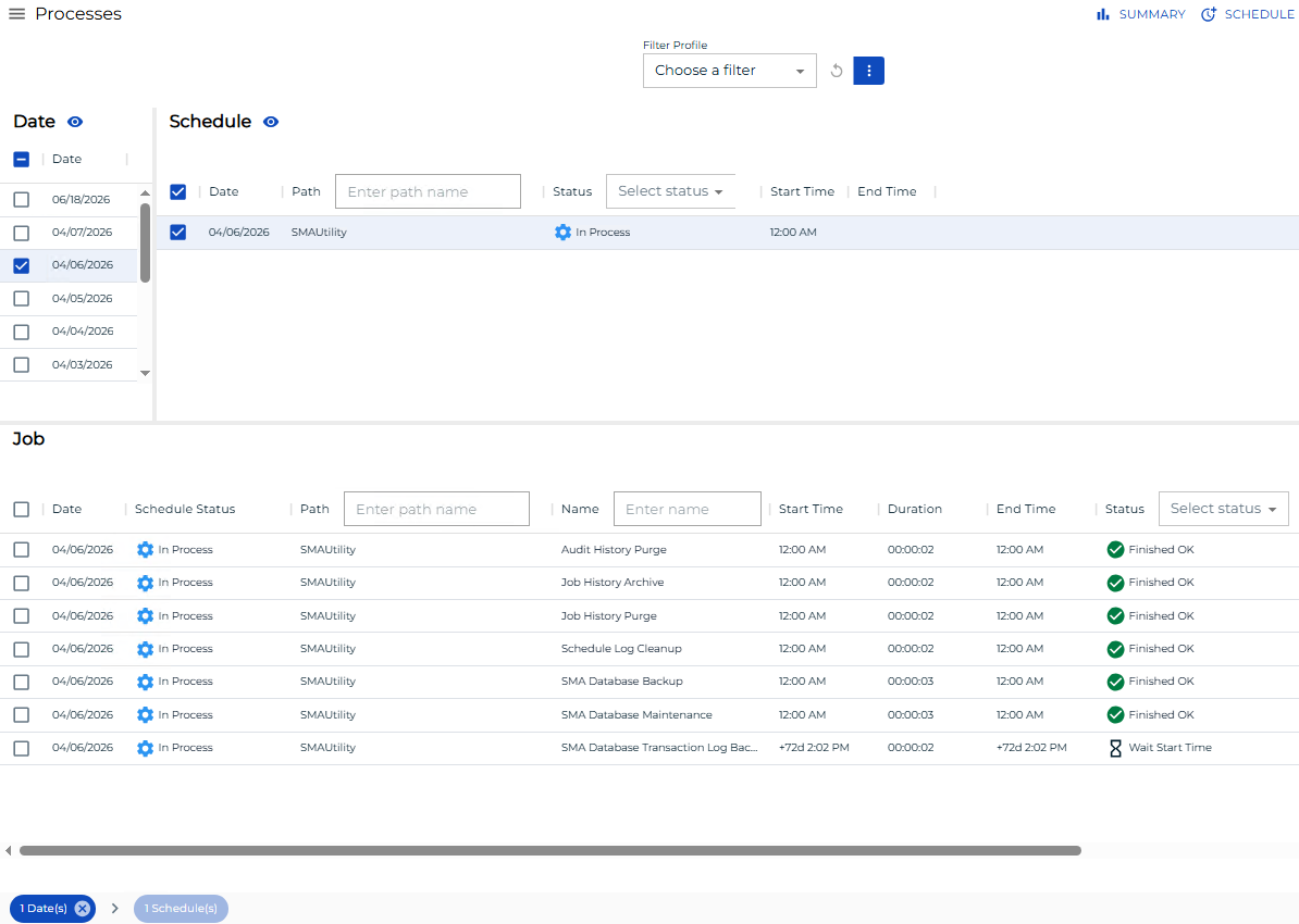 Solution Manager Daily Processes