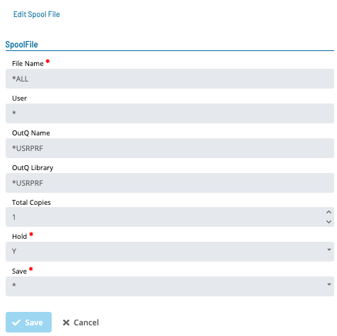 Spool File Dialog: Spool File Dialog Information