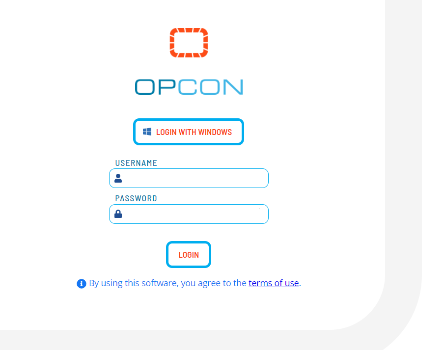 Solution Manager Login Screen