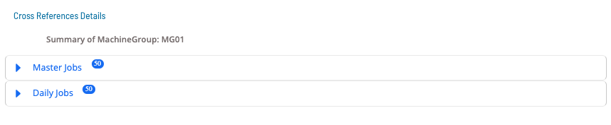 Machine Group CrossReferences