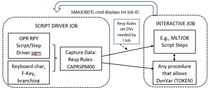 Operator Replay Script Setting Instance Variables for an Interactive Job