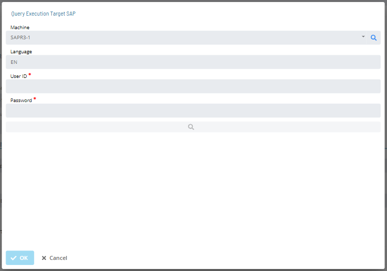 SAP Query Dialog