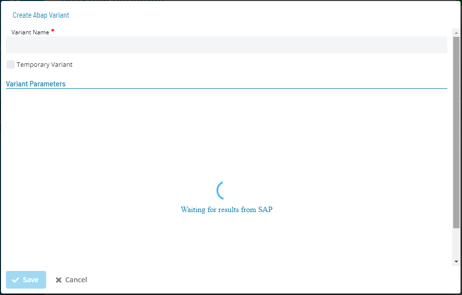 Wait For Variant Parameters