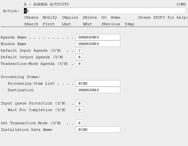 Agenda Activity