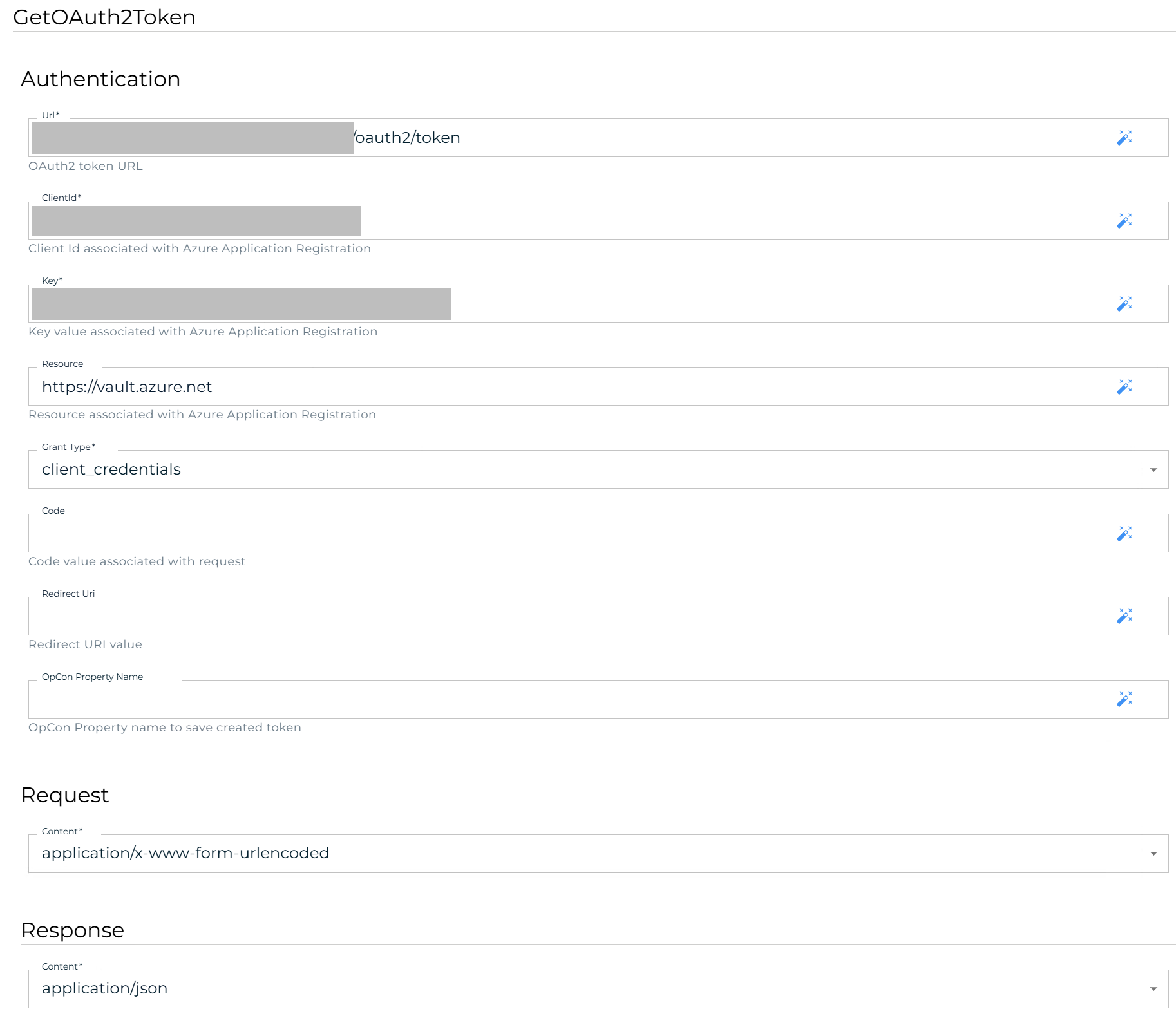 Defining a GetOAuth2Token Master Job