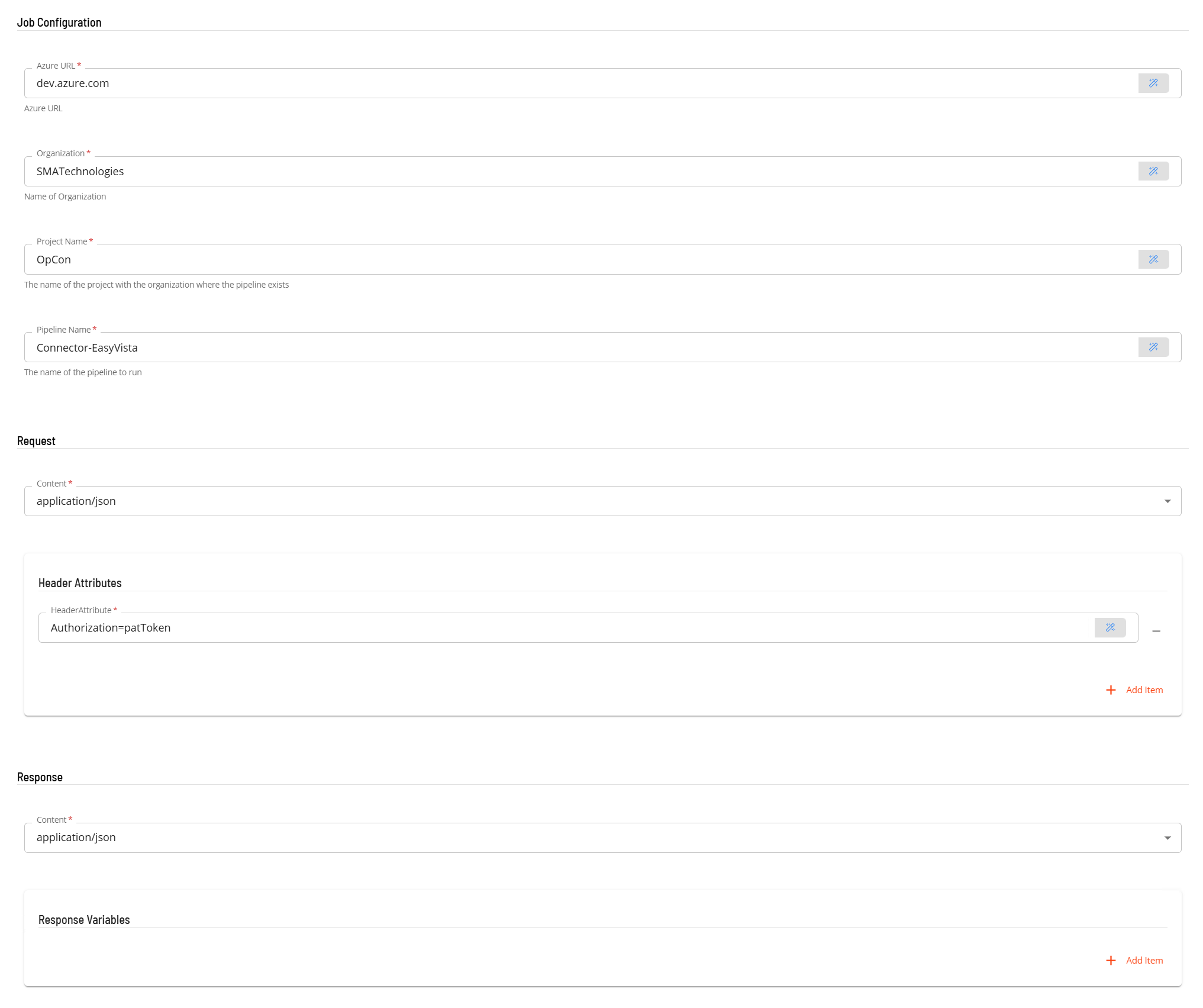 Defining a RunDevOpsPipeline Master Job
