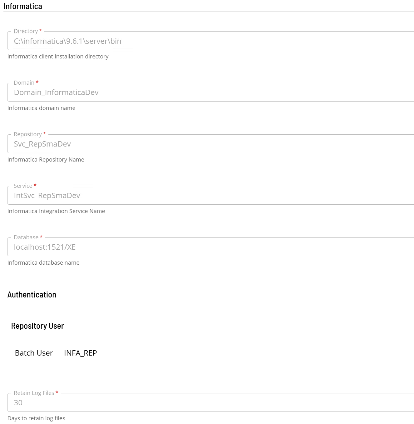 Defining a Connection