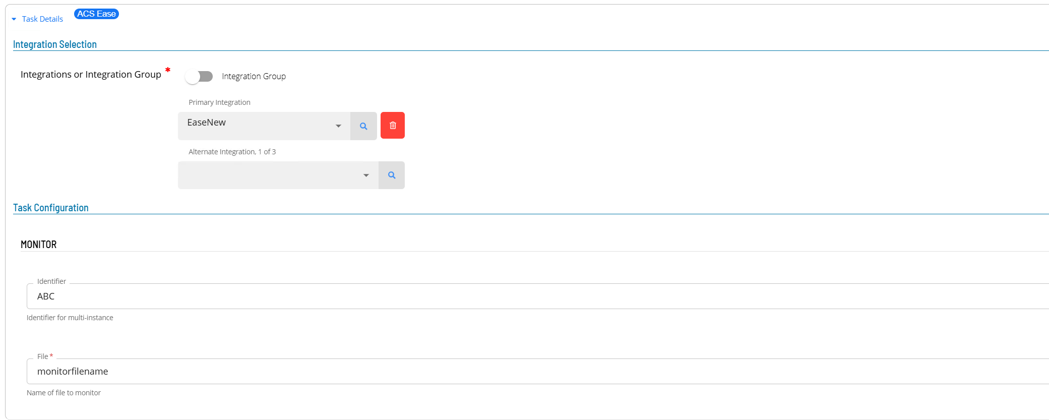 Defining a MONITOR Master Job