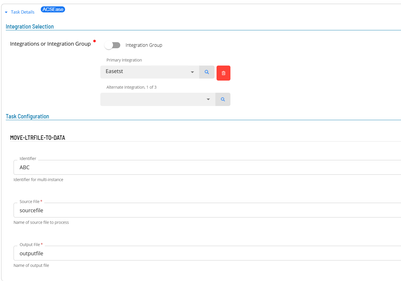 Defining a MOVE-LTRFILE-TO-DATA Master Job