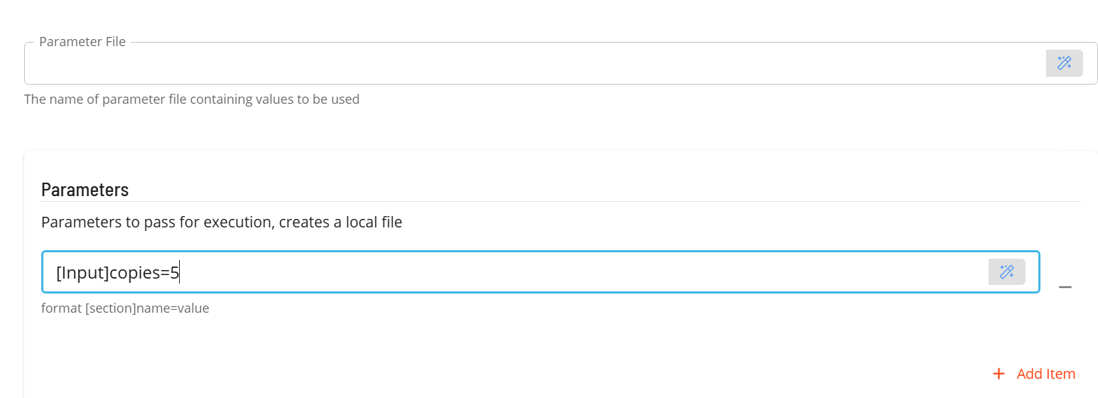 Defining Task Parameters