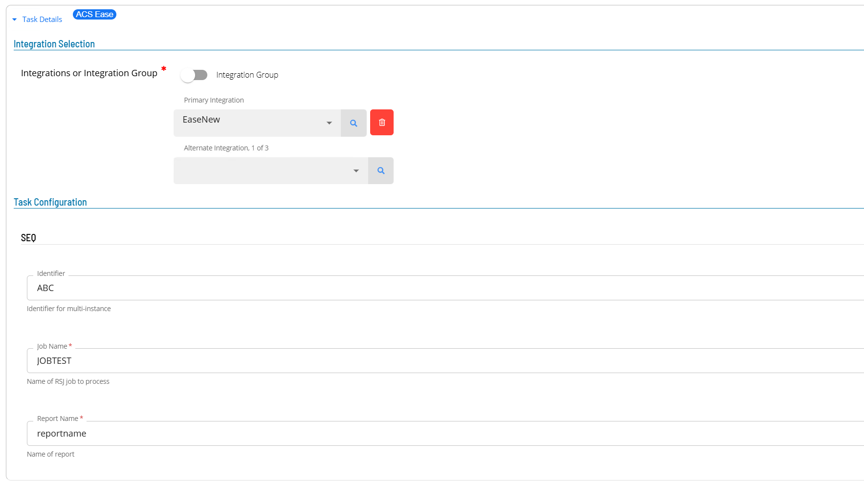 Defining a SEQ Master Job