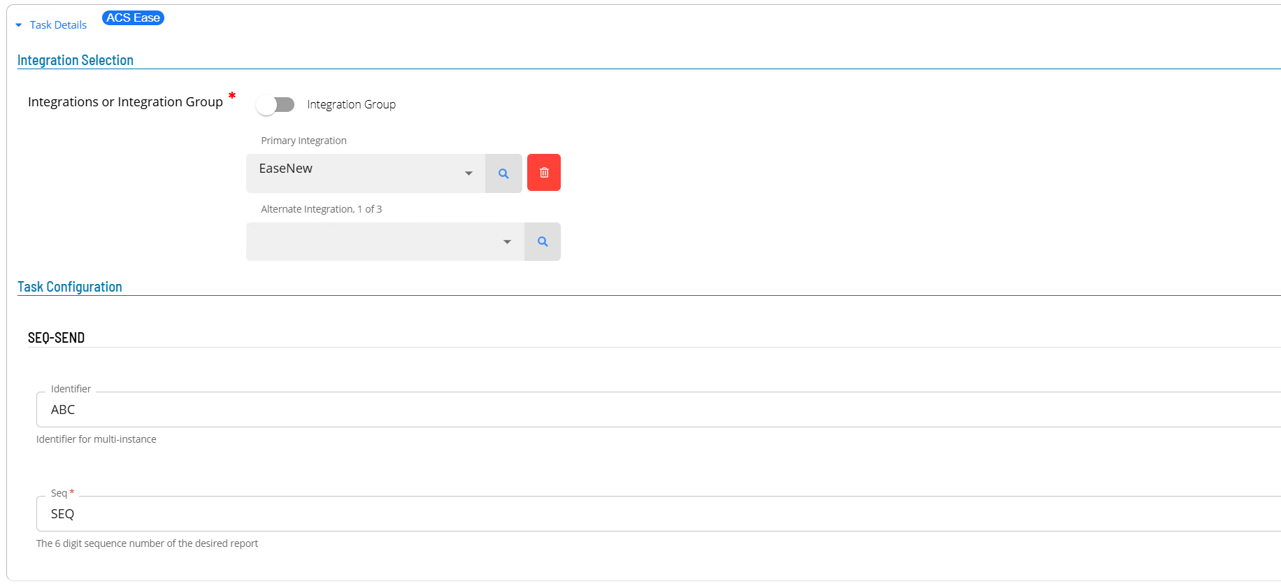 Defining a SEQ-SEND Master Job