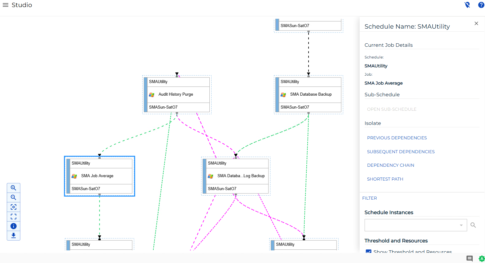 Node Options in Studio View