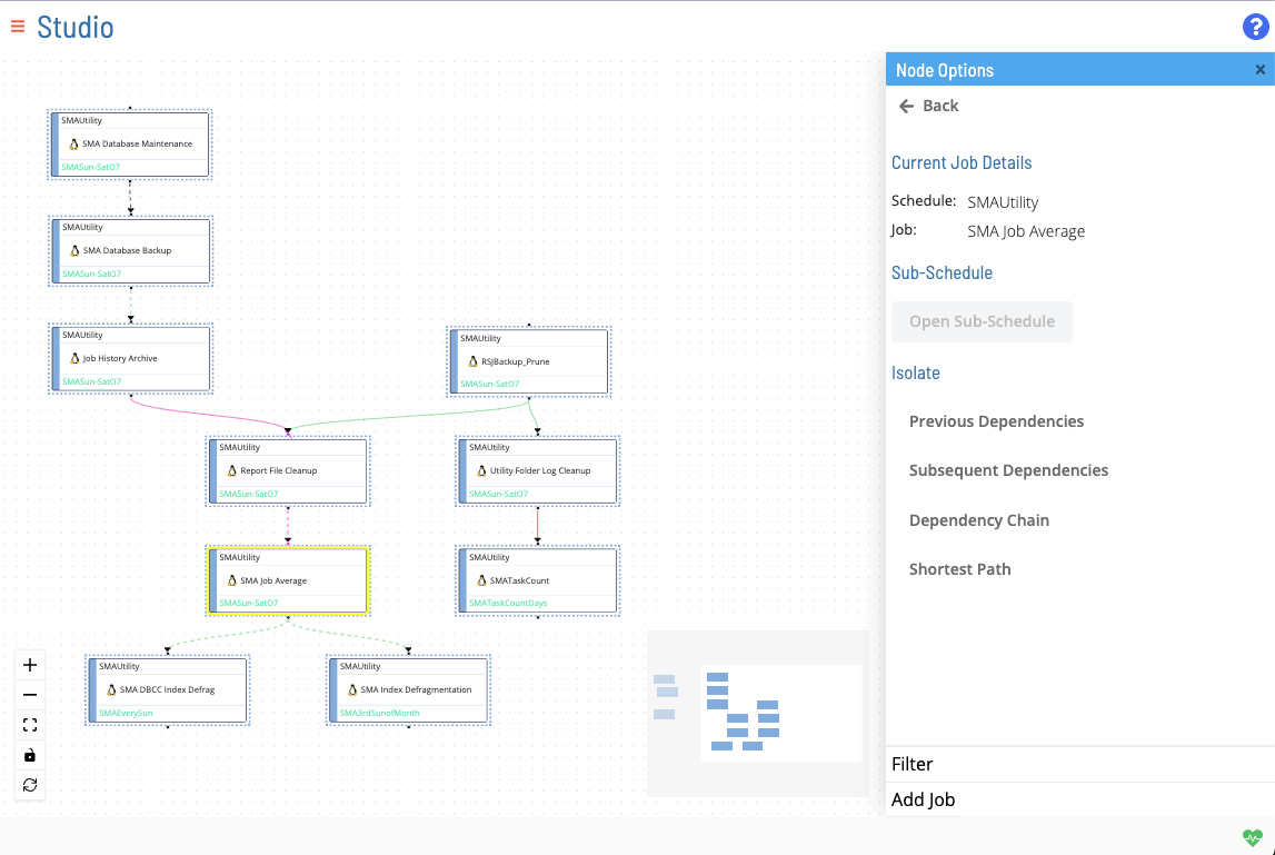 Node Options in Studio View