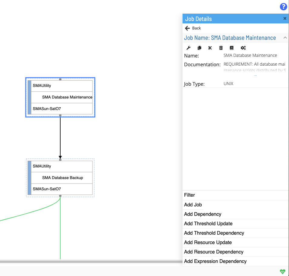 Studio View Selected Job Node