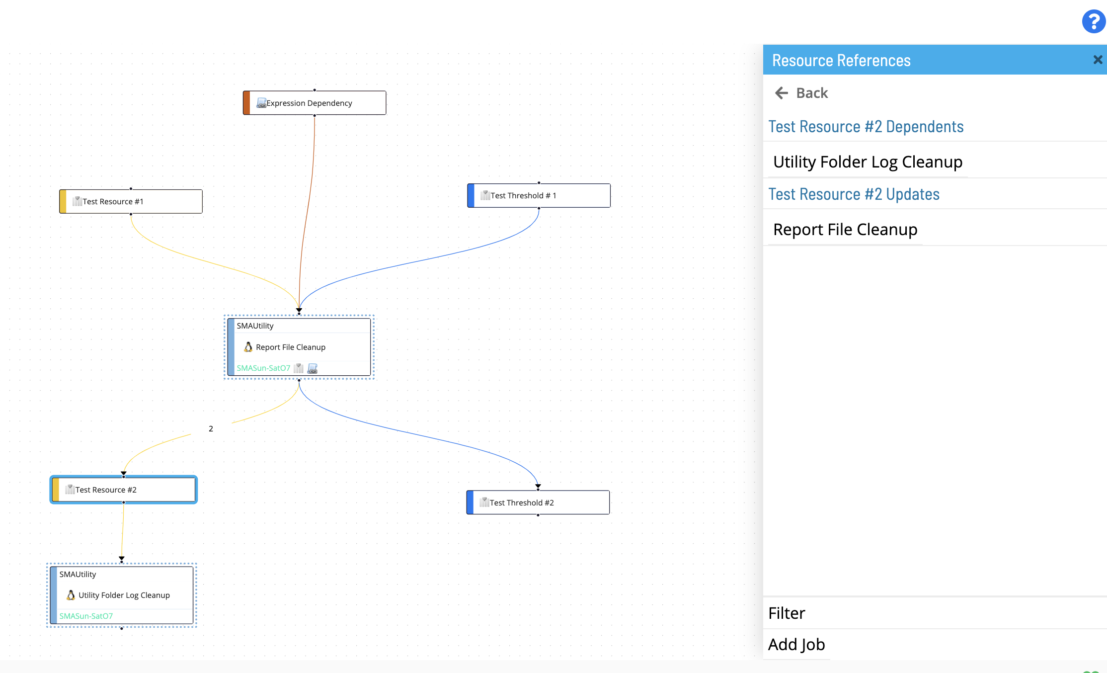 Studio View Selected Threshold/Resource Node