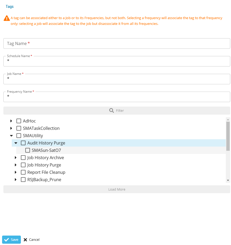 Tags Add Edit Copy